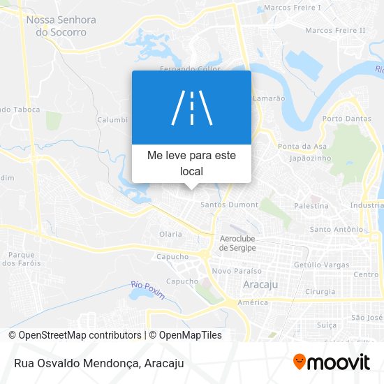 Rua Osvaldo Mendonça mapa
