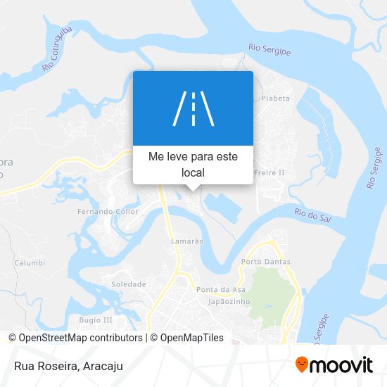 Rua Roseira mapa