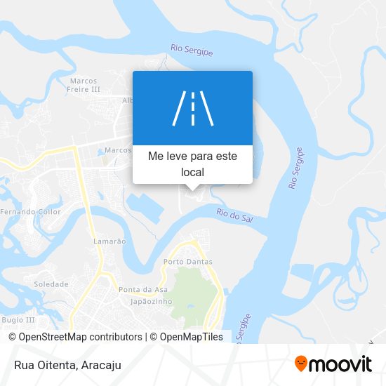 Rua Oitenta mapa