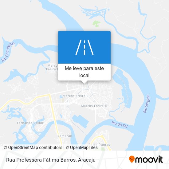 Rua Professora Fátima Barros mapa