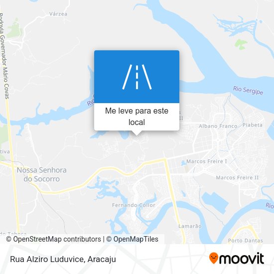 Rua Alziro Luduvice mapa