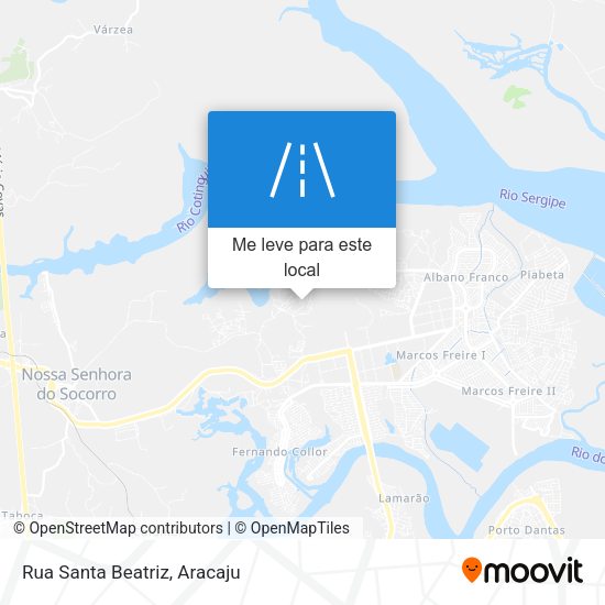 Rua Santa Beatriz mapa