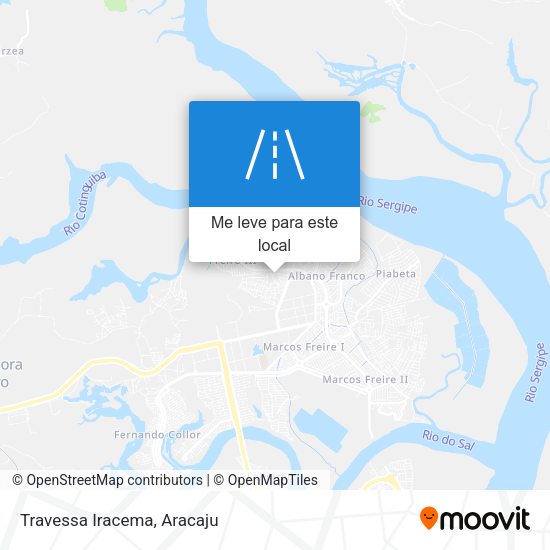 Travessa Iracema mapa