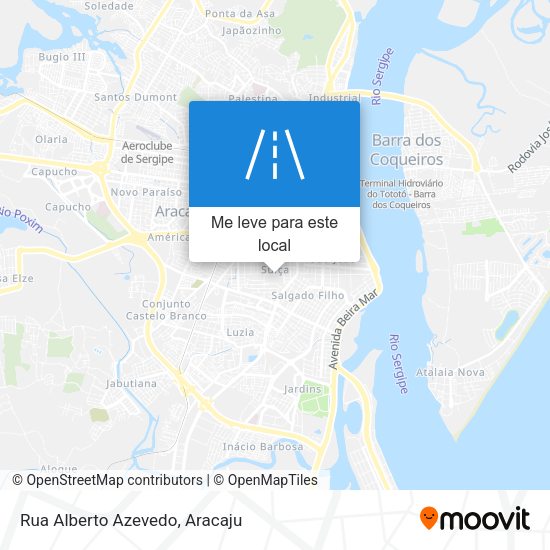 Rua Alberto Azevedo mapa