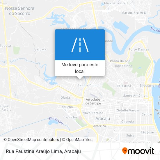 Rua Faustina Araújo Lima mapa