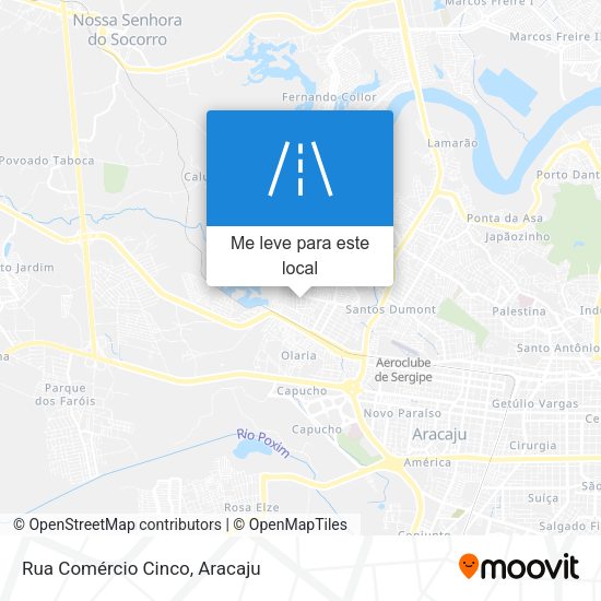 Rua Comércio Cinco mapa
