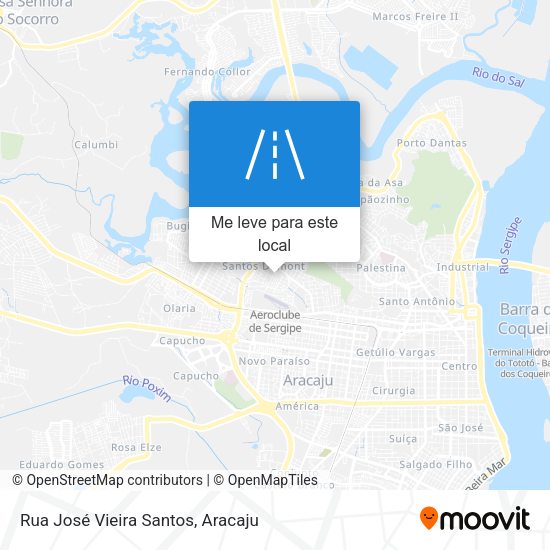 Rua José Vieira Santos mapa