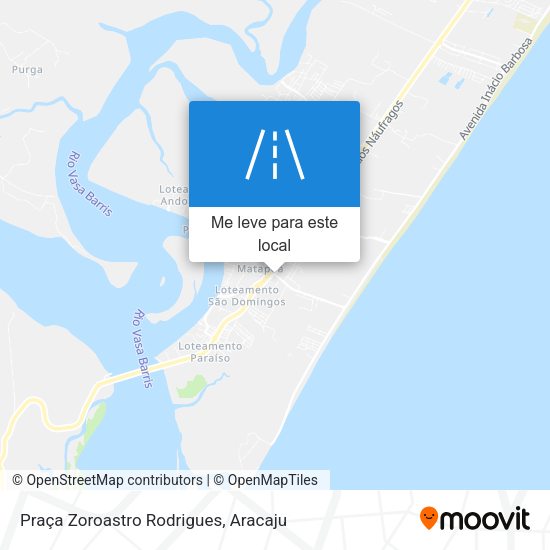 Praça Zoroastro Rodrigues mapa