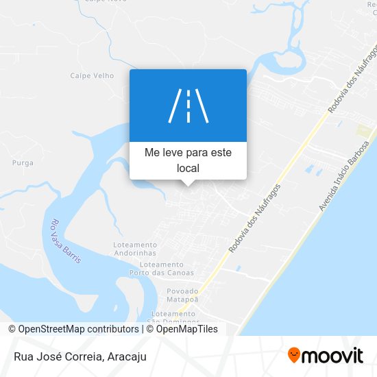 Rua José Correia mapa