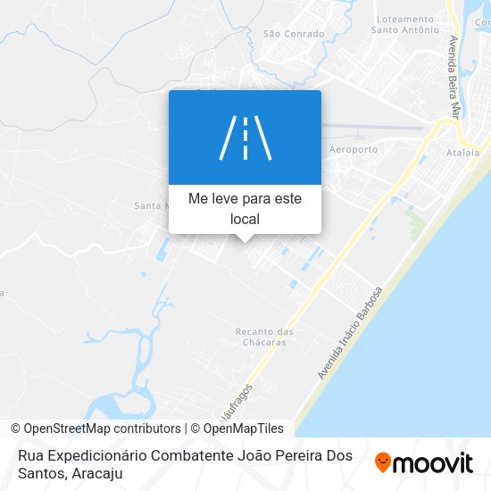 Rua Expedicionário Combatente João Pereira Dos Santos mapa