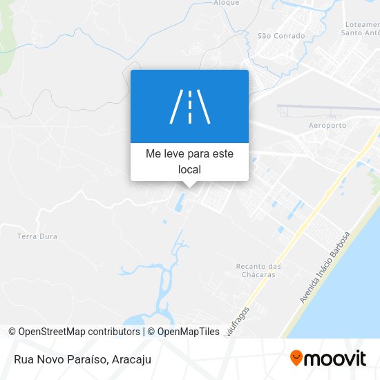 Rua Novo Paraíso mapa