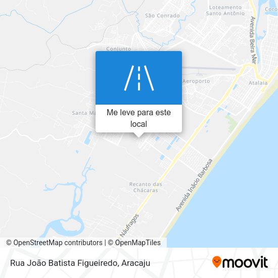 Rua João Batista Figueiredo mapa