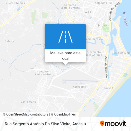 Rua Sargento Antônio Da Silva Vieira mapa