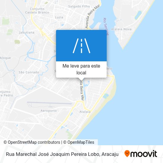 Rua Marechal José Joaquim Pereira Lobo mapa