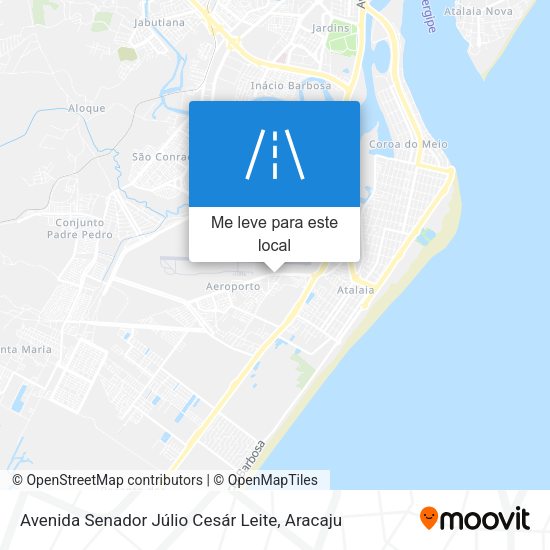 Avenida Senador Júlio Cesár Leite mapa