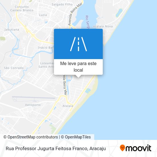 Rua Professor Jugurta Feitosa Franco mapa