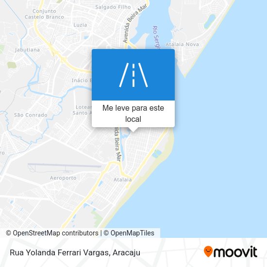 Rua Yolanda Ferrari Vargas mapa
