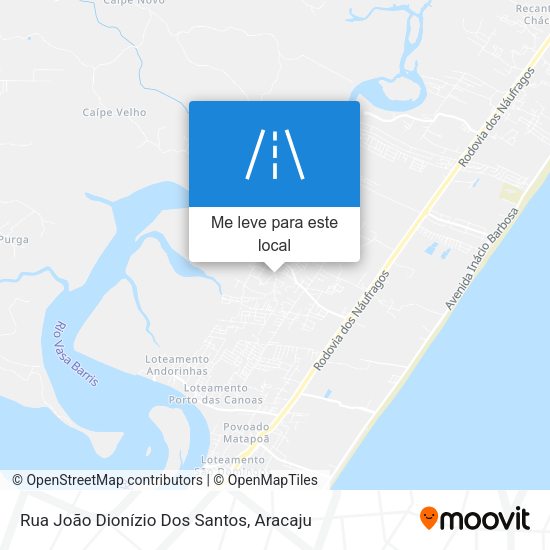 Rua João Dionízio Dos Santos mapa