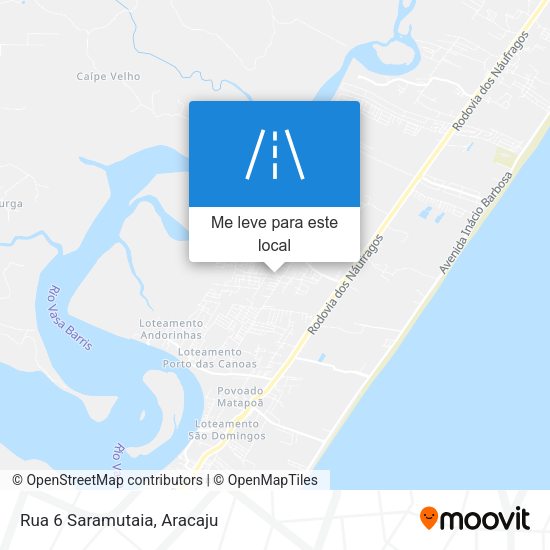 Rua 6 Saramutaia mapa