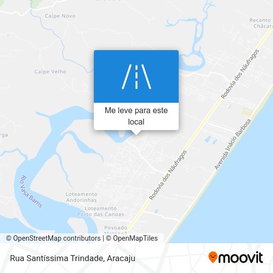Rua Santíssima Trindade mapa