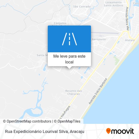 Rua Expedicionário Lourival Silva mapa