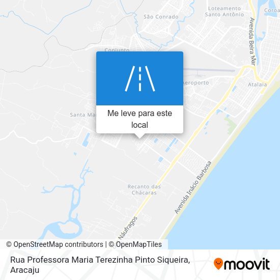 Rua Professora Maria Terezinha Pinto Siqueira mapa