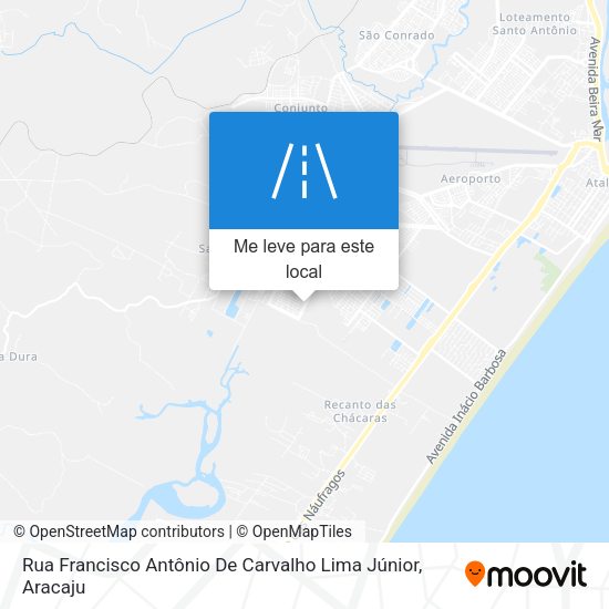Rua Francisco Antônio De Carvalho Lima Júnior mapa