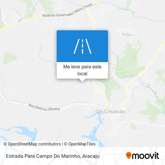 Estrada Para Campo Do Marinho mapa