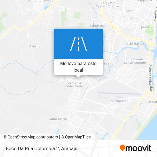 Beco Da Rua Colômbia 2 mapa