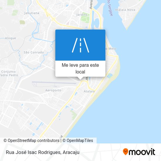 Rua José Isac Rodrigues mapa
