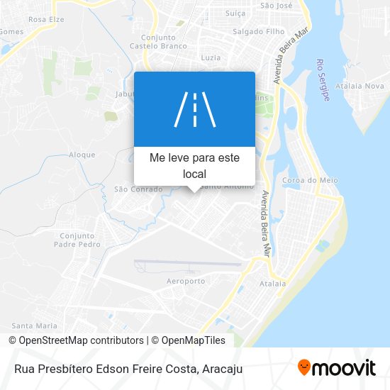 Rua Presbítero Edson Freire Costa mapa