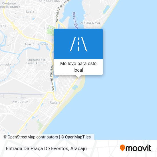 Entrada Da Praça De Eventos mapa