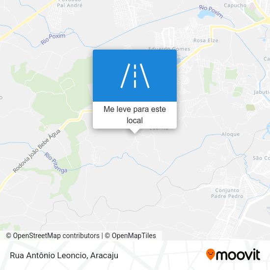 Rua Antônio Leoncio mapa