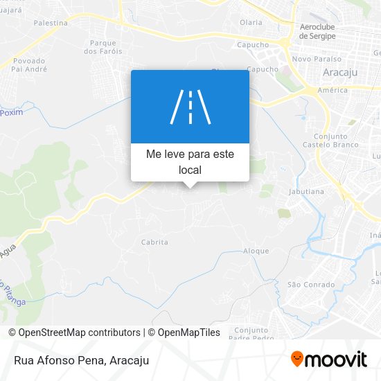 Rua Afonso Pena mapa