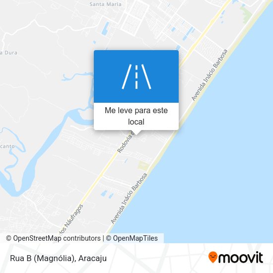 Rua B (Magnólia) mapa
