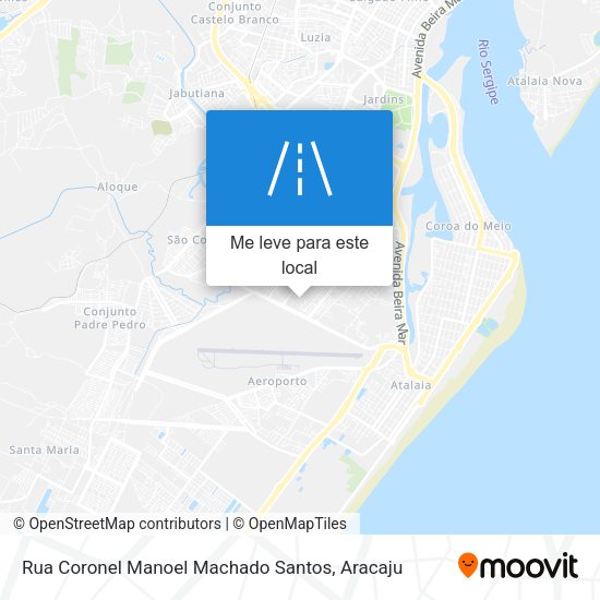 Rua Coronel Manoel Machado Santos mapa