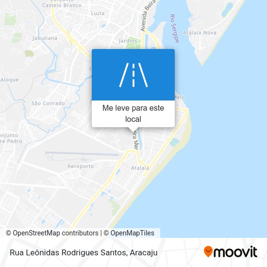 Rua Leônidas Rodrigues Santos mapa