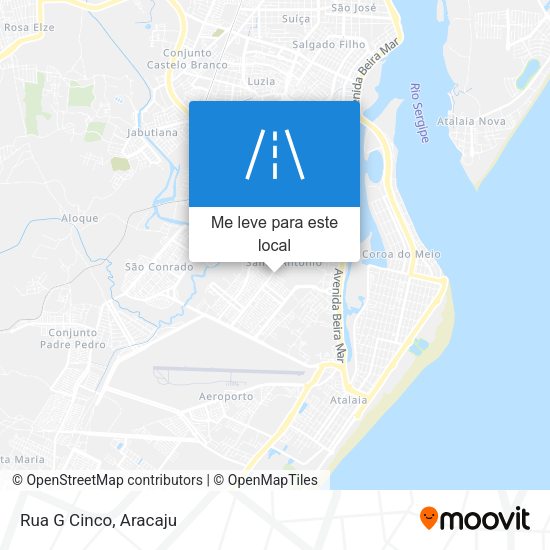 Rua G Cinco mapa