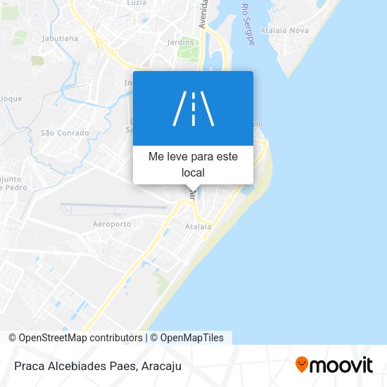 Praca Alcebiades Paes mapa