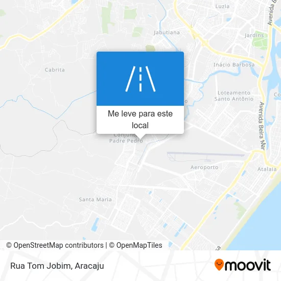 Rua Tom Jobim mapa