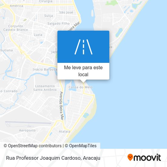 Rua Professor Joaquim Cardoso mapa