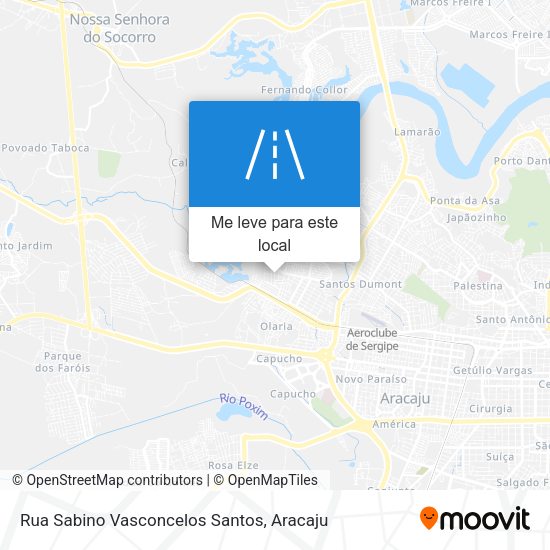 Rua Sabino Vasconcelos Santos mapa
