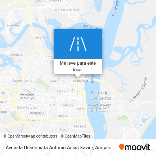 Avenida  Desenhista Antônio Assis Xavier mapa