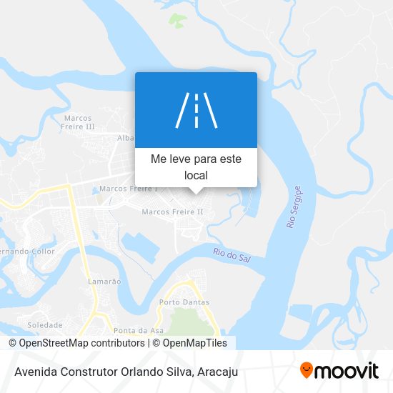Avenida Construtor Orlando Silva mapa