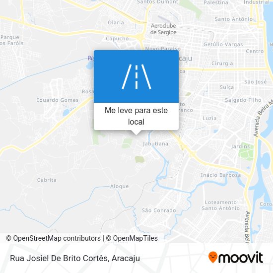 Rua Josiel De Brito Cortês mapa