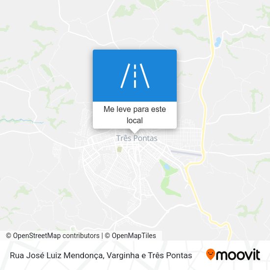 Rua José Luiz Mendonça mapa