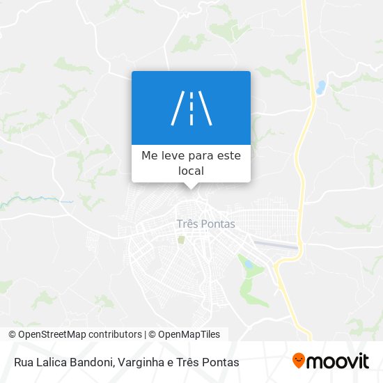 Rua Lalica Bandoni mapa