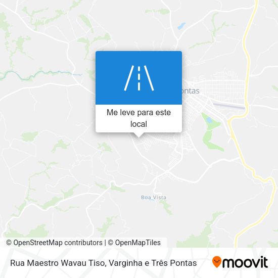 Rua Maestro Wavau Tiso mapa