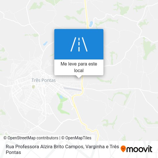 Rua Professora Alzira Brito Campos mapa