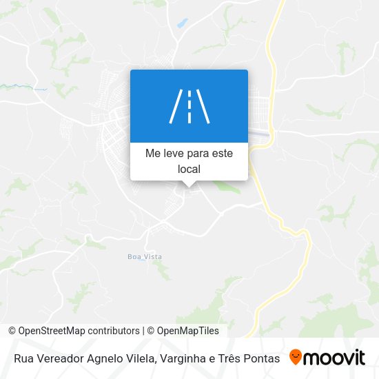 Rua Vereador Agnelo Vilela mapa